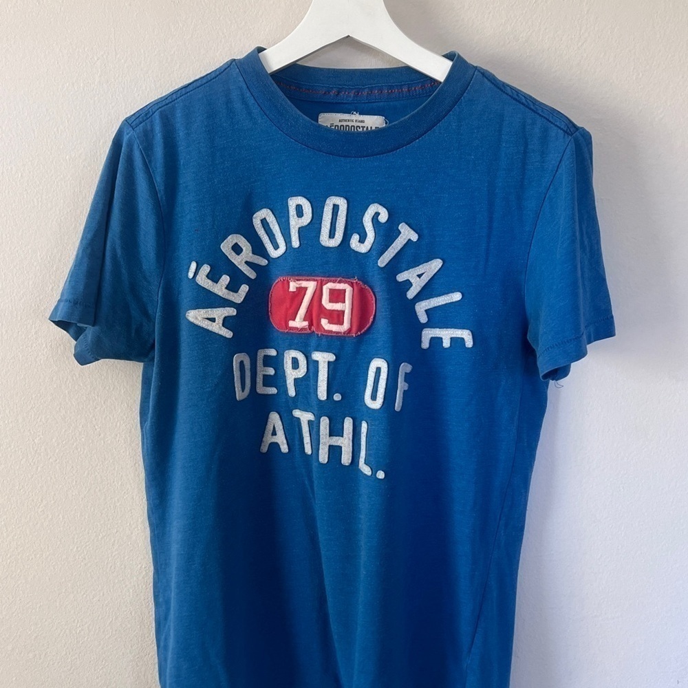 Aeropostale blue T-shirt size S Y2K
